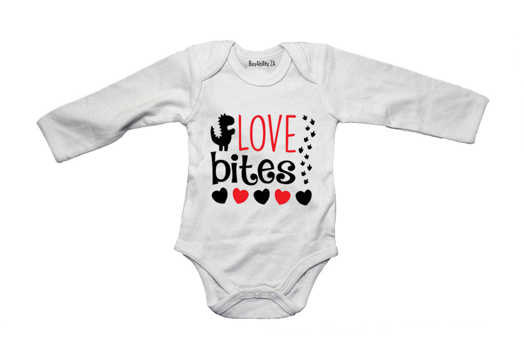Love Bites - Dinosaur - Valentine - Baby Grow