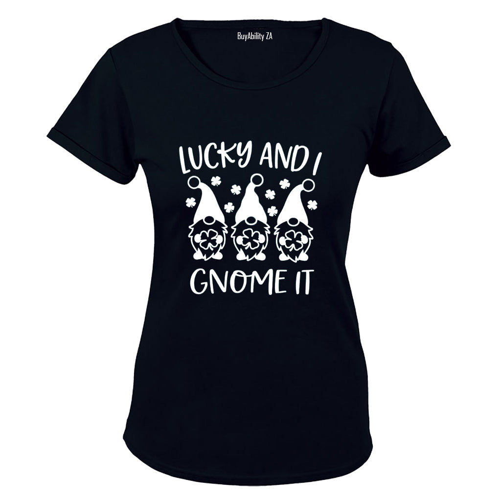 Lucky & I Gnome It - St. Patrick's Day - Ladies - T-Shirt