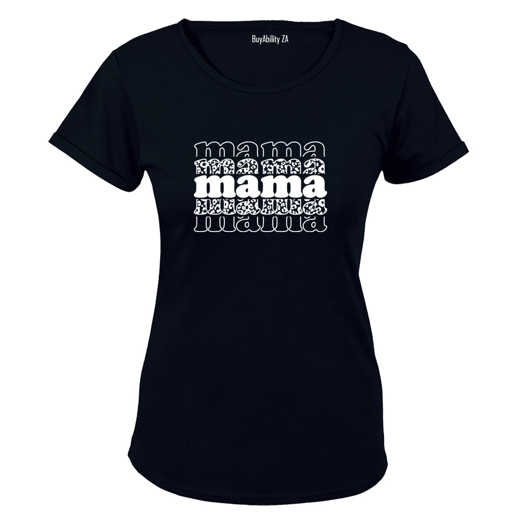 Mama - Leopard Print - Ladies - T-Shirt