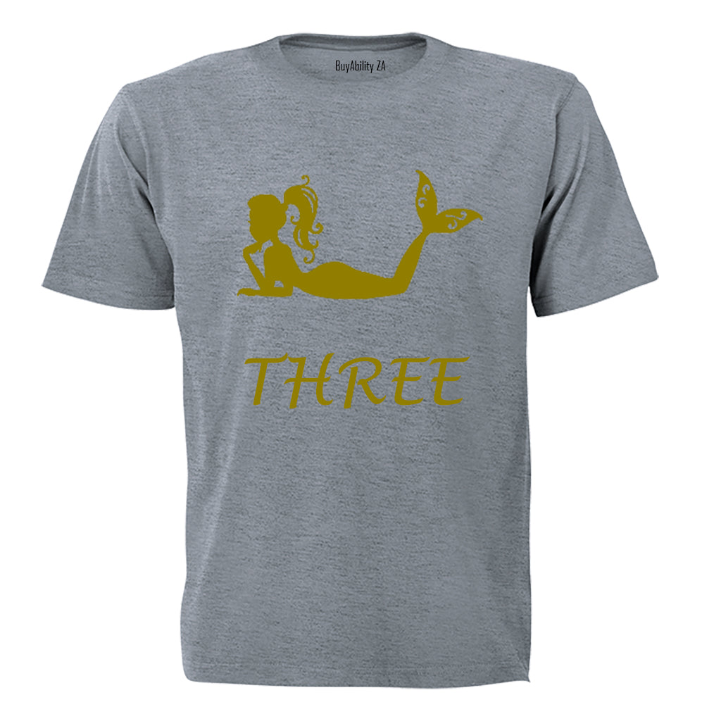 Mermaid - THREE - Kids T-Shirt