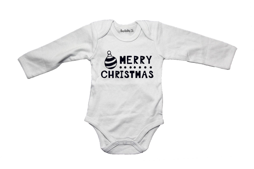 Merry Christmas - Dots - Baby Grow