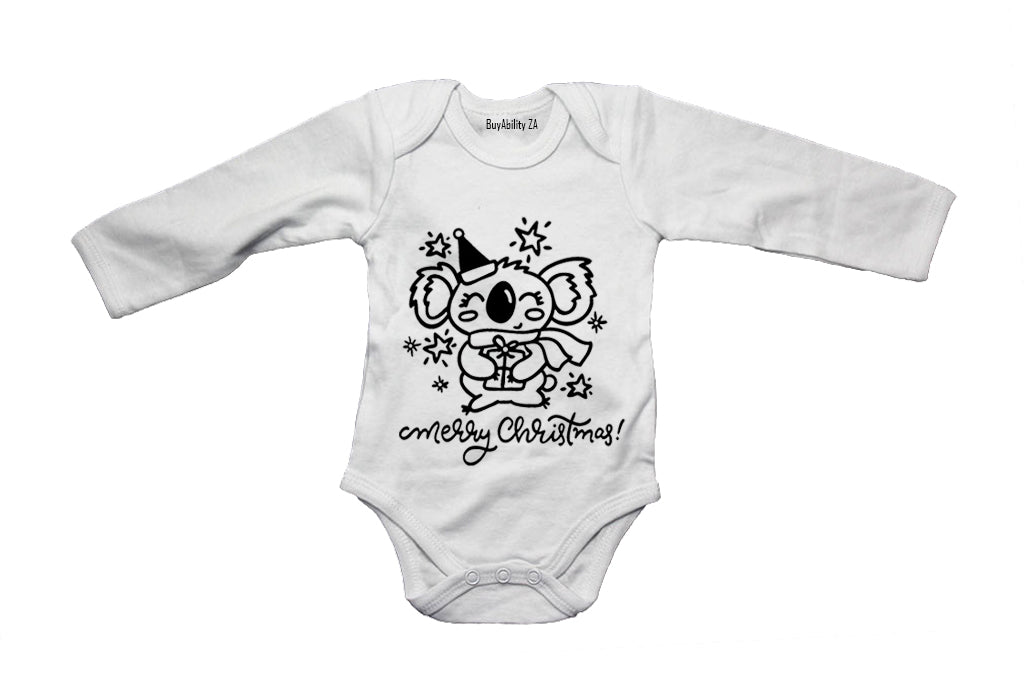 Merry Christmas - Koala - Baby Grow