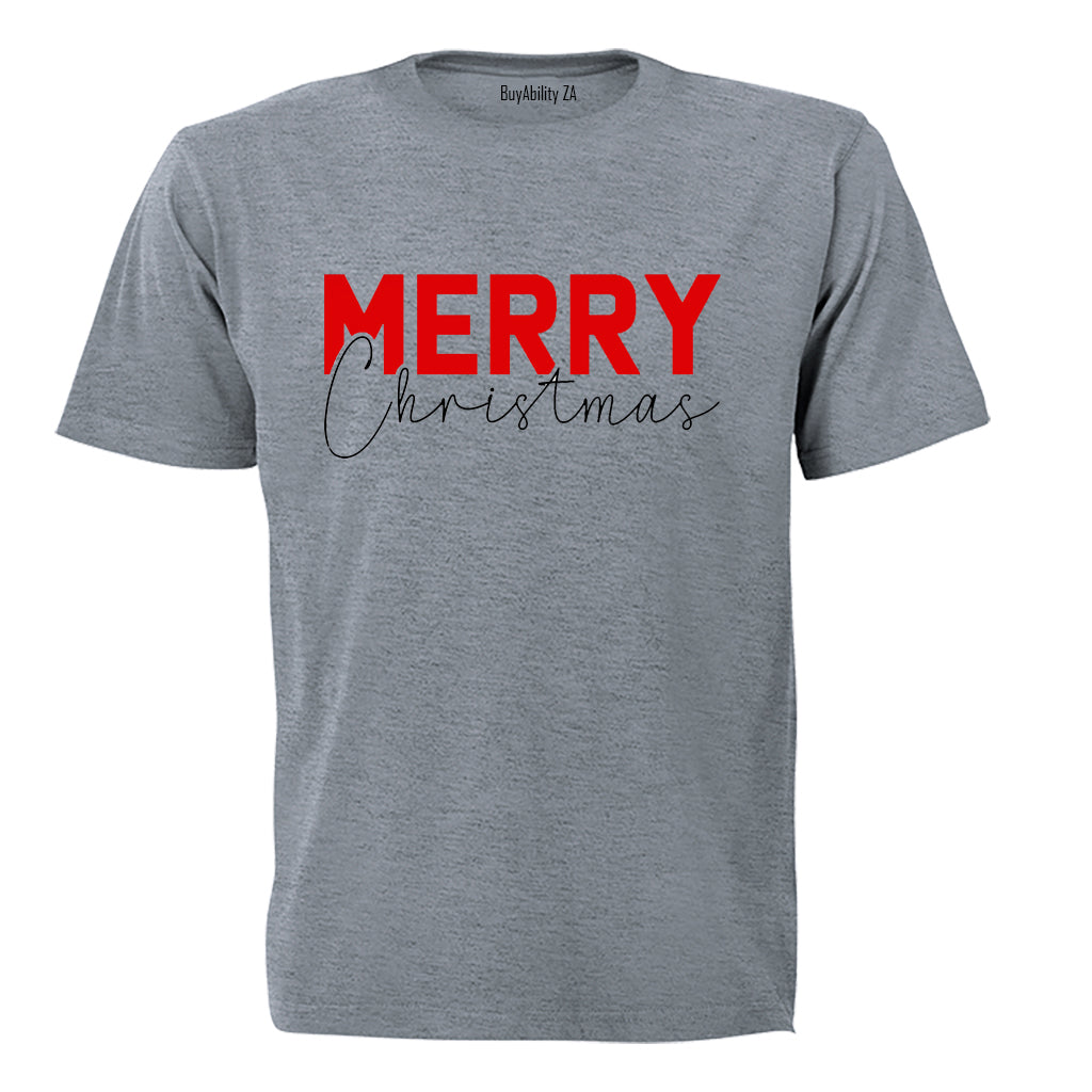 Merry Christmas - Red - Kids T-Shirt
