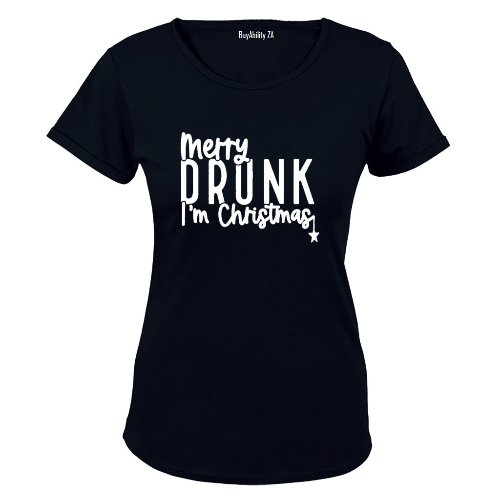 Merry Drunk - Christmas - Ladies - T-Shirt