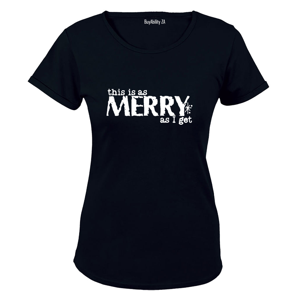 Merry As I Get - Christmas - Ladies - T-Shirt