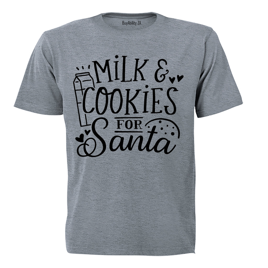 Milk and Cookies for Santa - Christmas - Kids T-Shirt