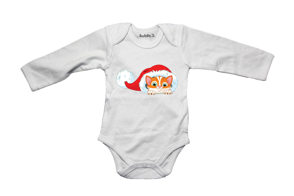 Mischief Christmas Kitten - Baby Grow