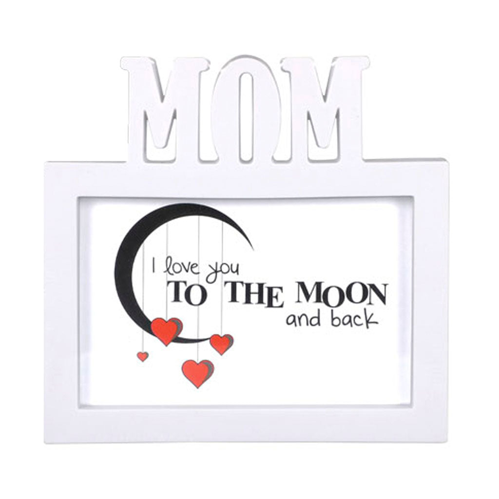 Mom - Photo Frame - White