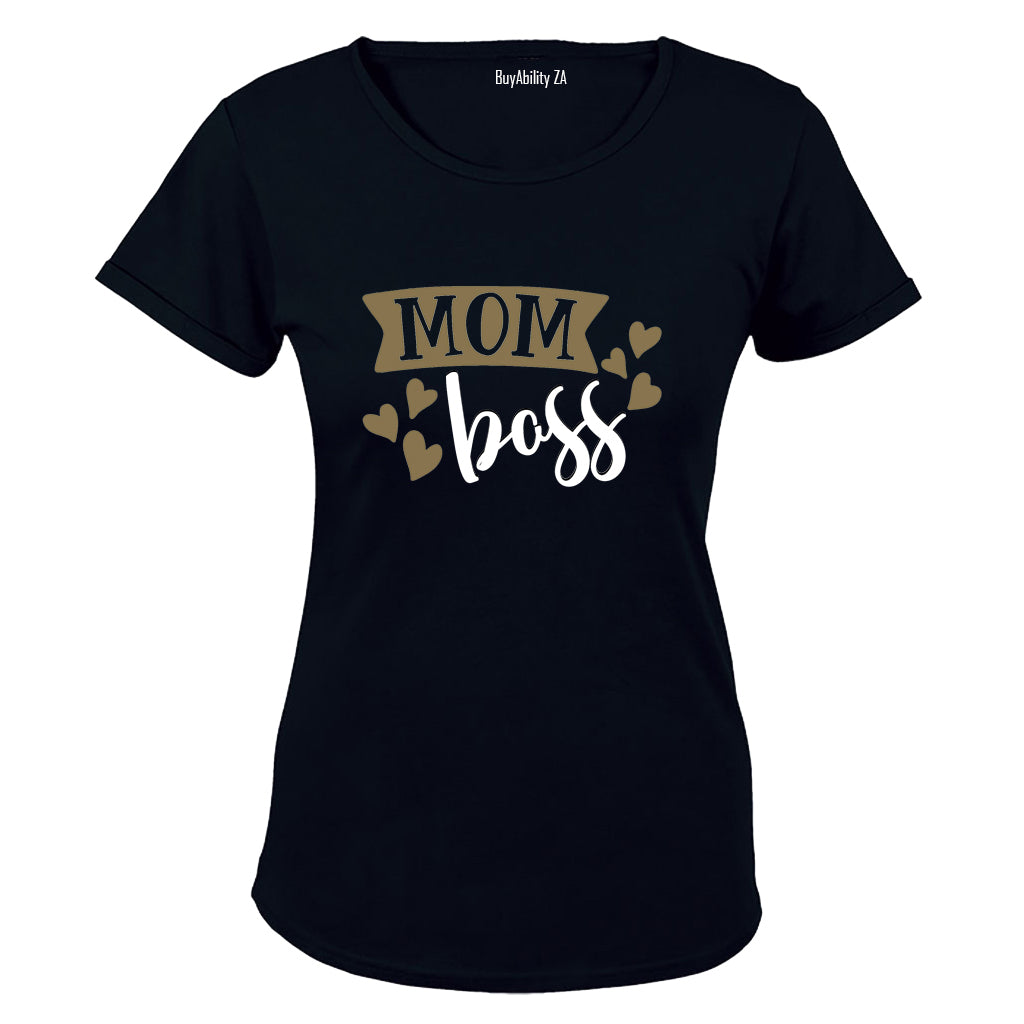 Mom. Boss - Gold - Ladies - T-Shirt