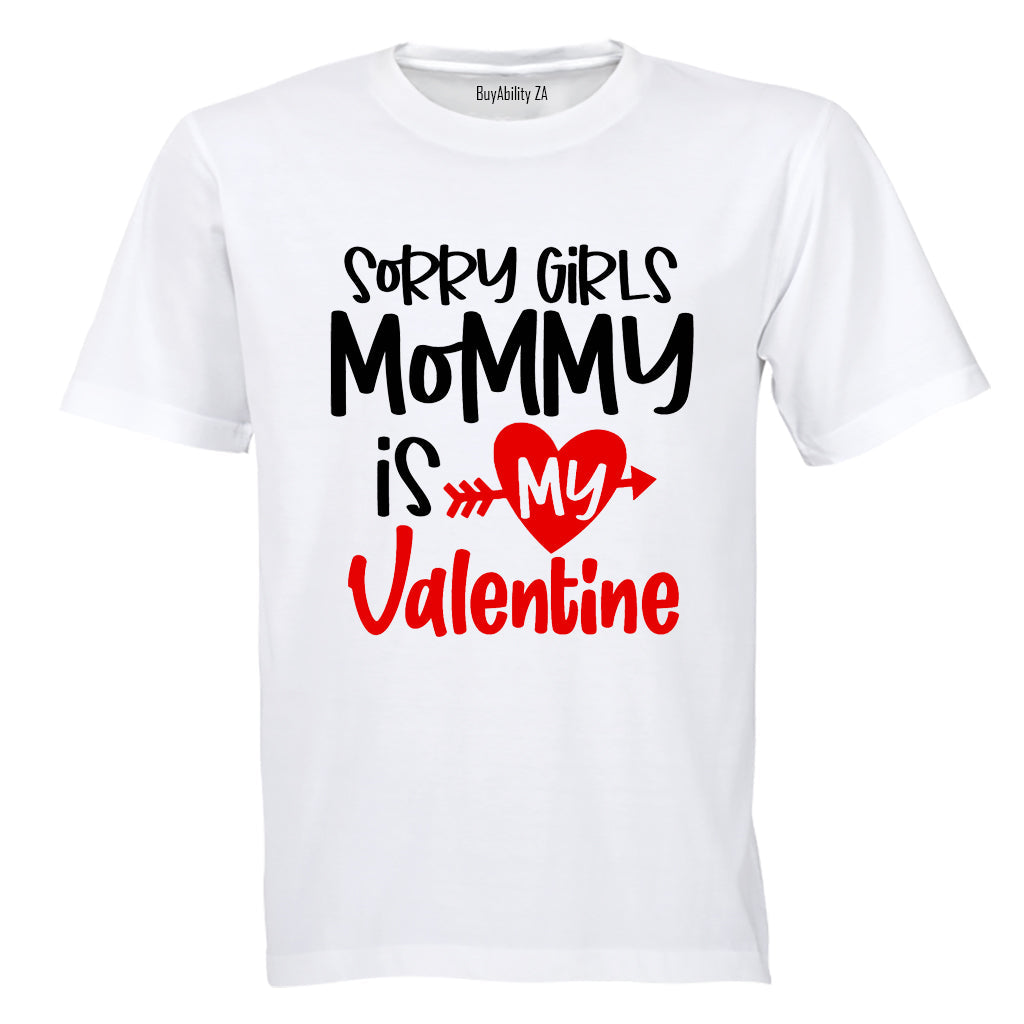 Mommy is my Valentine - Kids T-Shirt