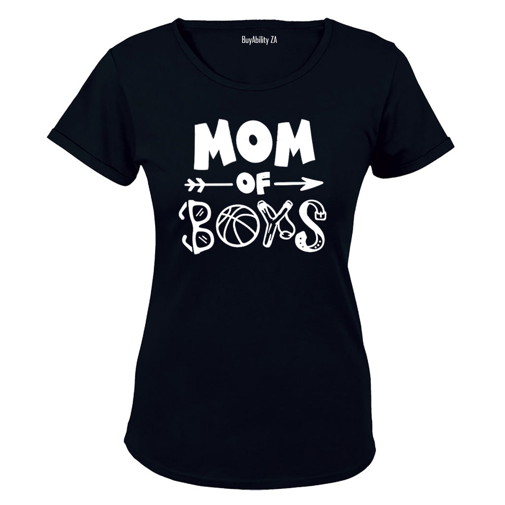 Mom of Boys - Boy Things - Ladies - T-Shirt
