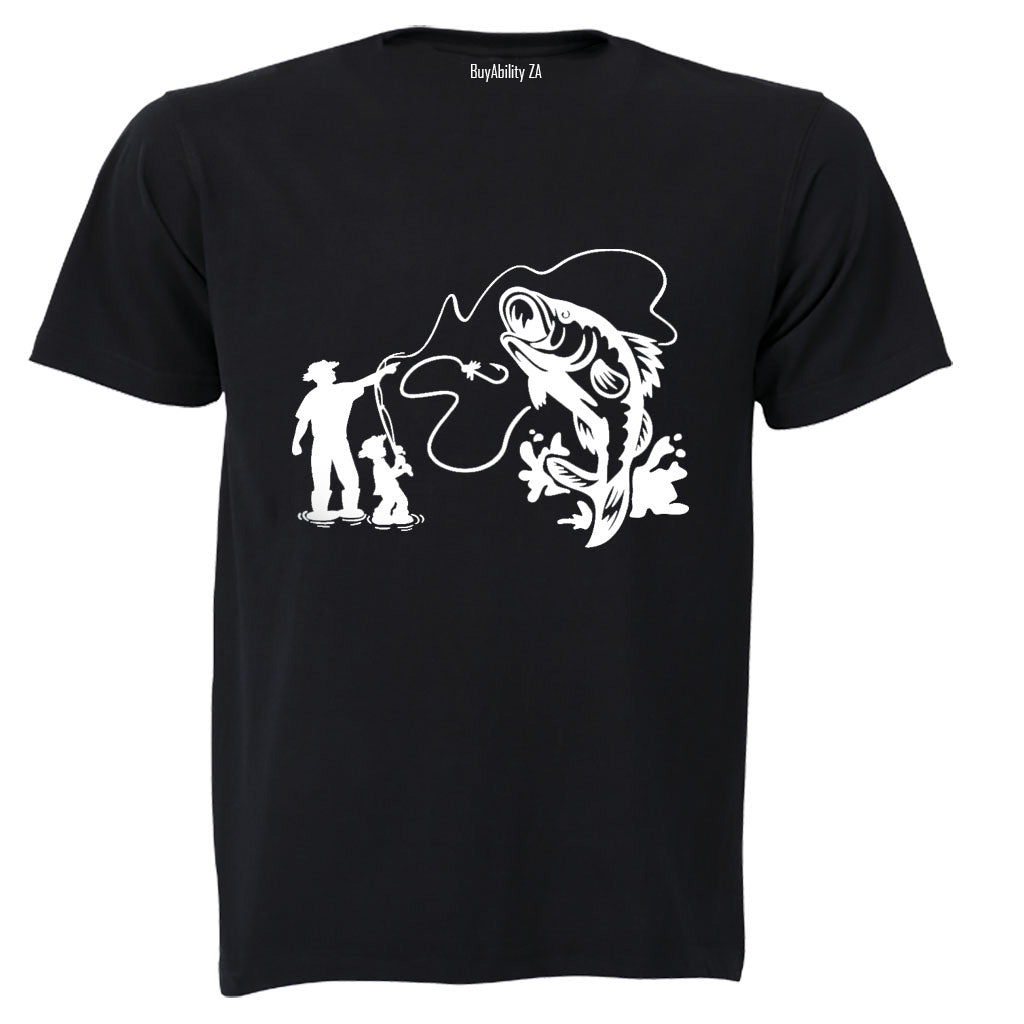 Fishing Dad - Monster Fish - Adults - T-Shirt - BuyAbility