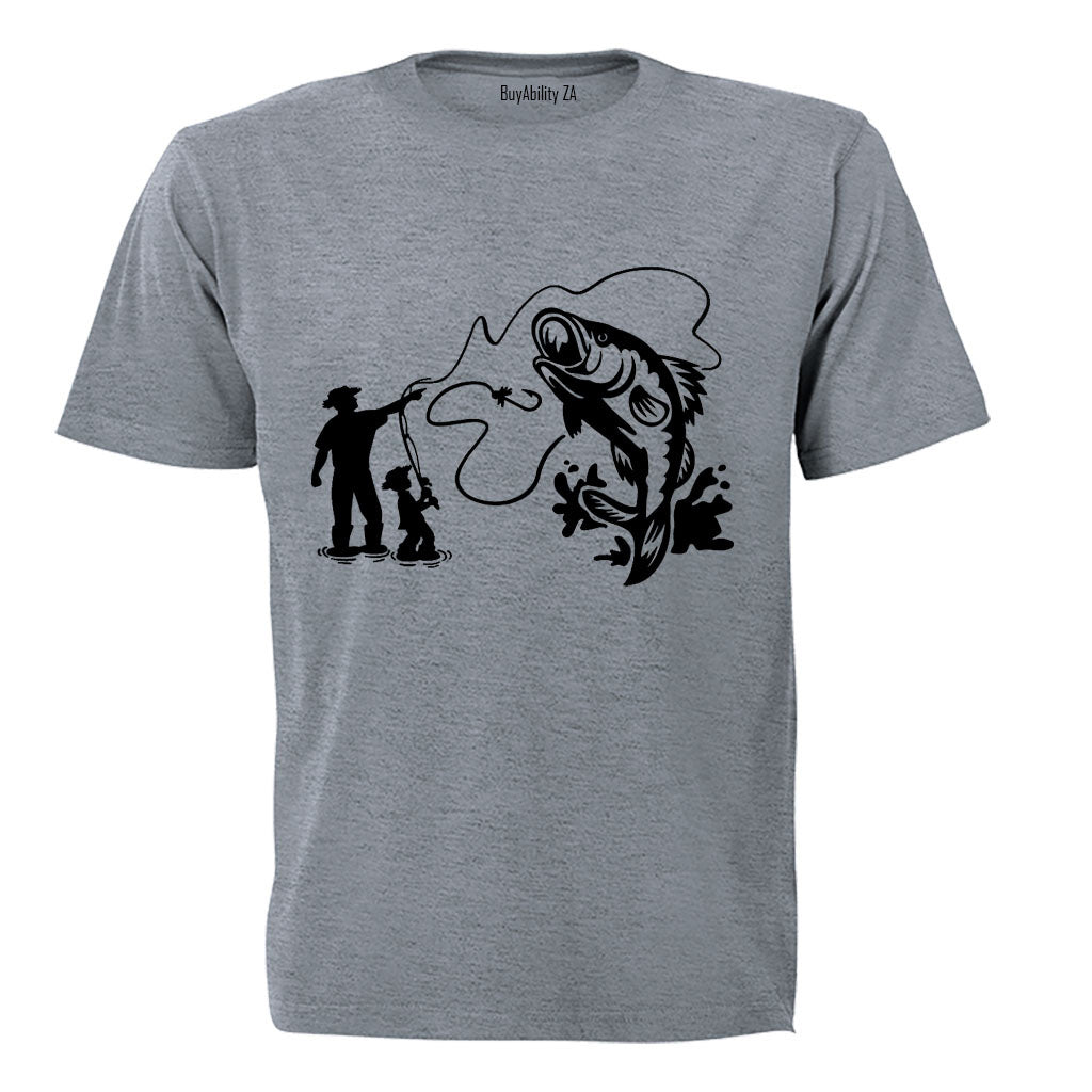 Fishing Dad - Monster Fish - Adults - T-Shirt