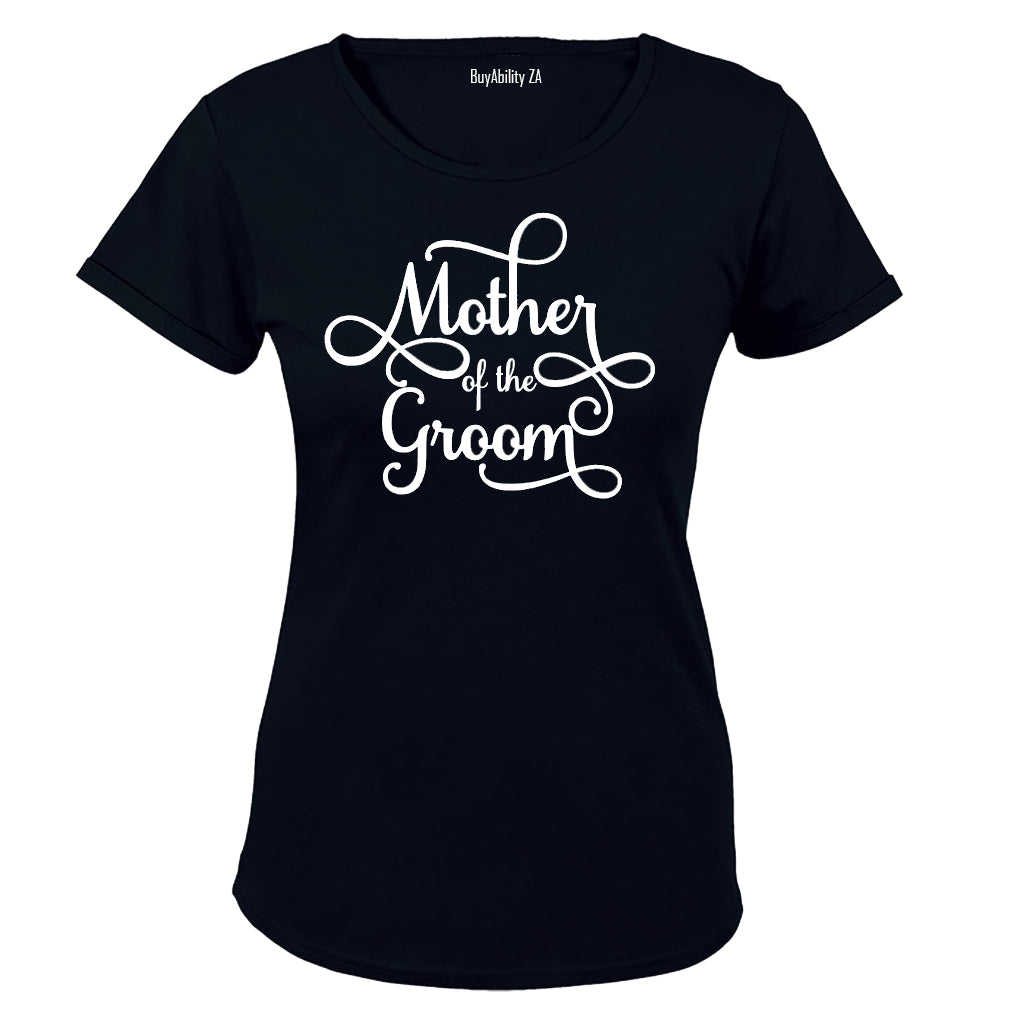 Mother of the Groom - Swirl Design - Ladies - T-Shirt