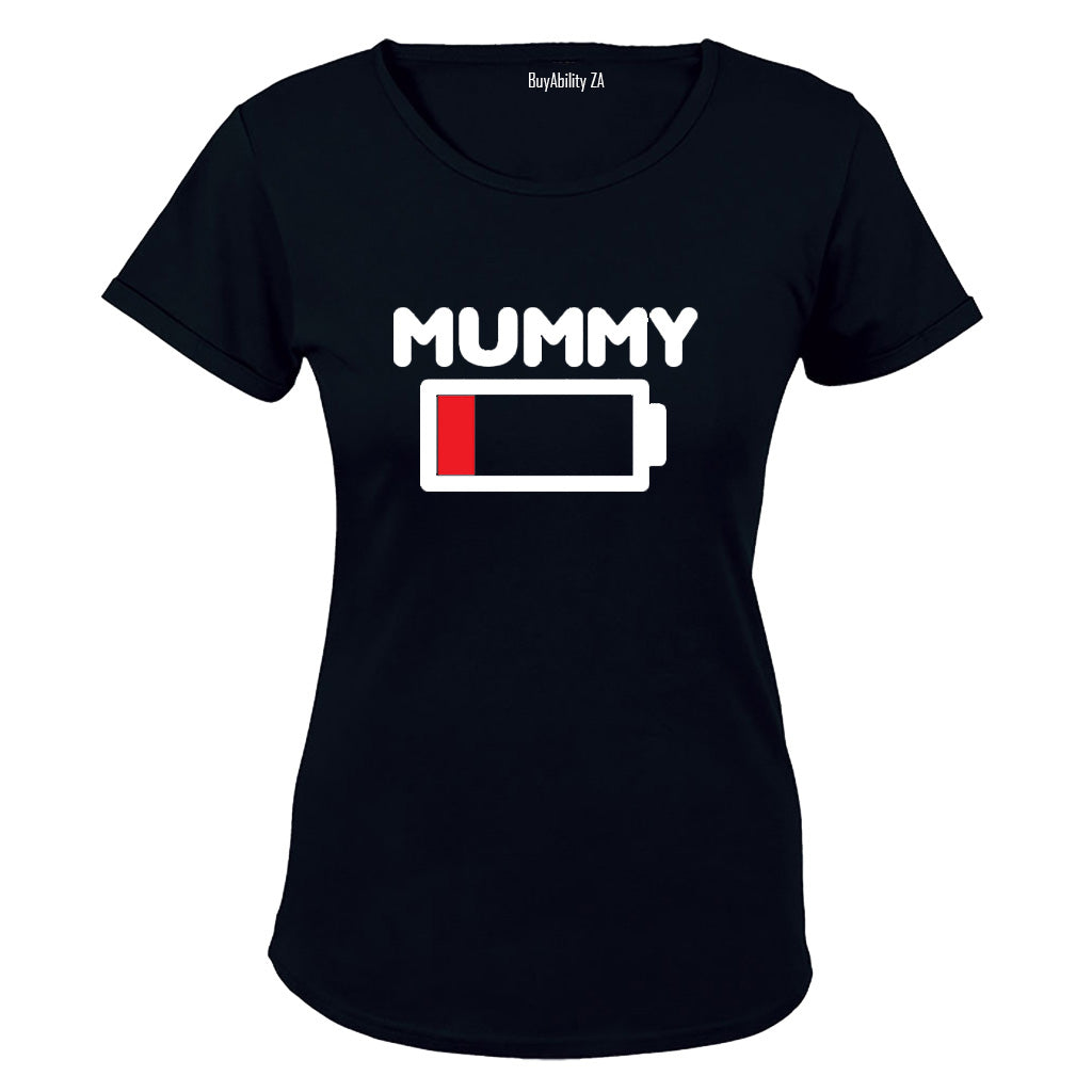 Mummy - Battery Levels - Ladies - T-Shirt