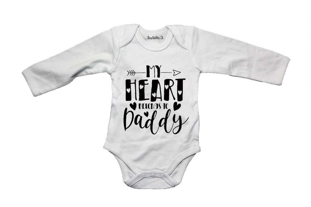My Heart Belongs To Daddy - Arrow - Baby Grow