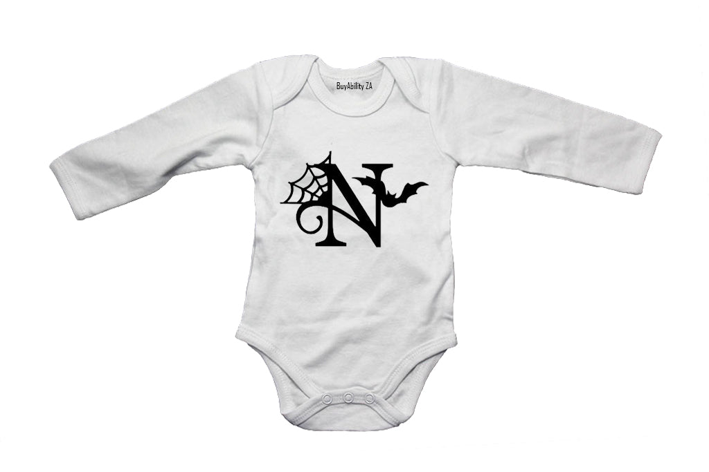 N - Halloween Spiderweb - Baby Grow