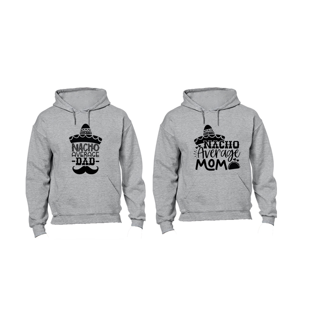Nacho Average Dad & Mom - Couples Hoodies (1 Set)