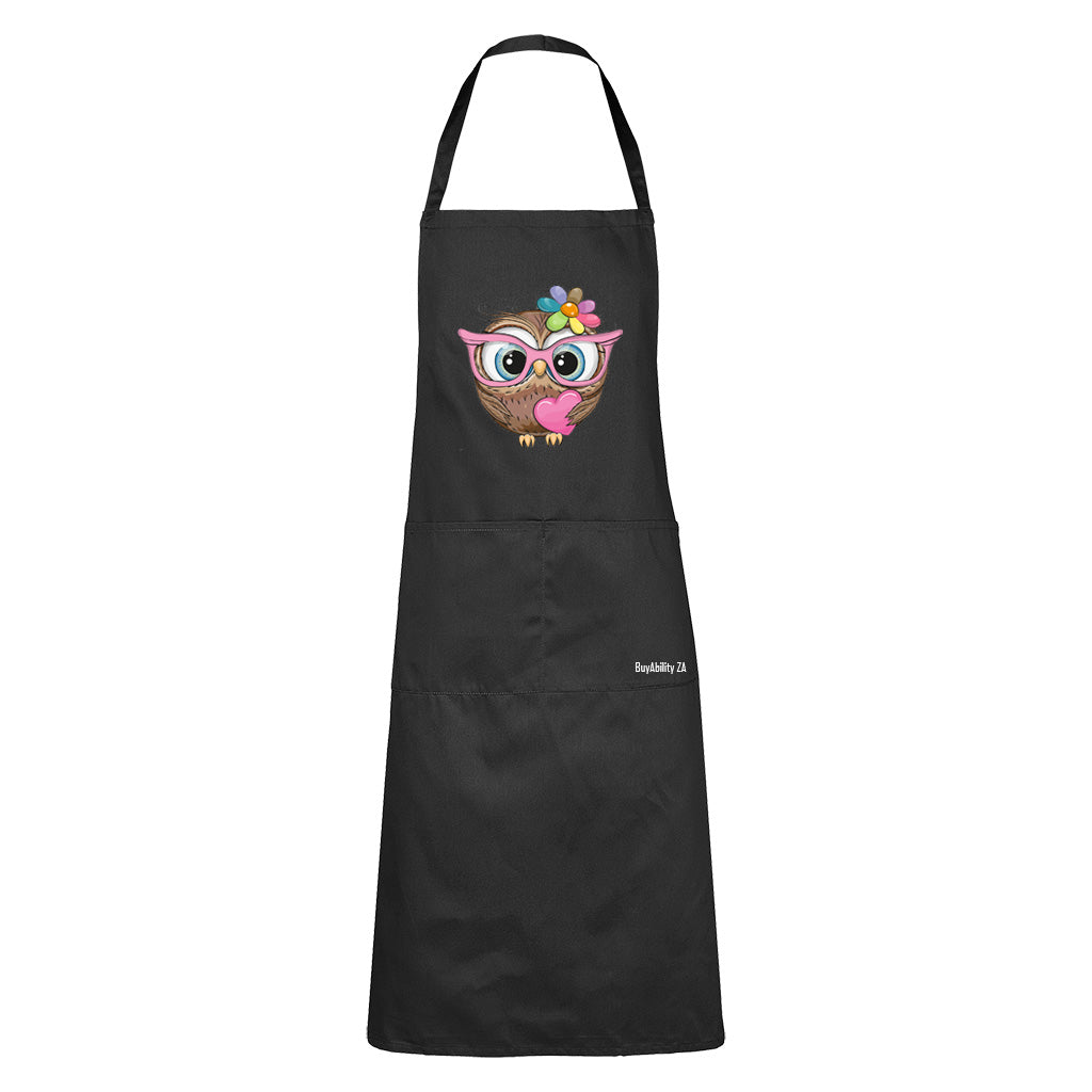 Nerdy Love Owl - Apron
