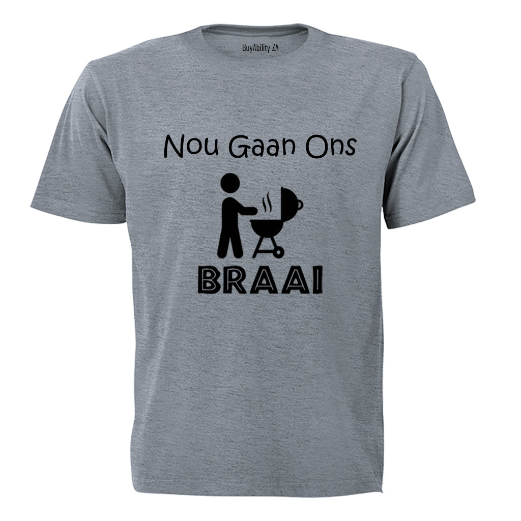 Nou Gaan Ons Braai! - Adults - T-Shirt