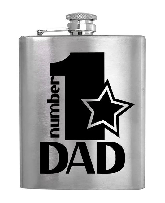 Number 1 Dad - Hip Flask - BuyAbility South Africa