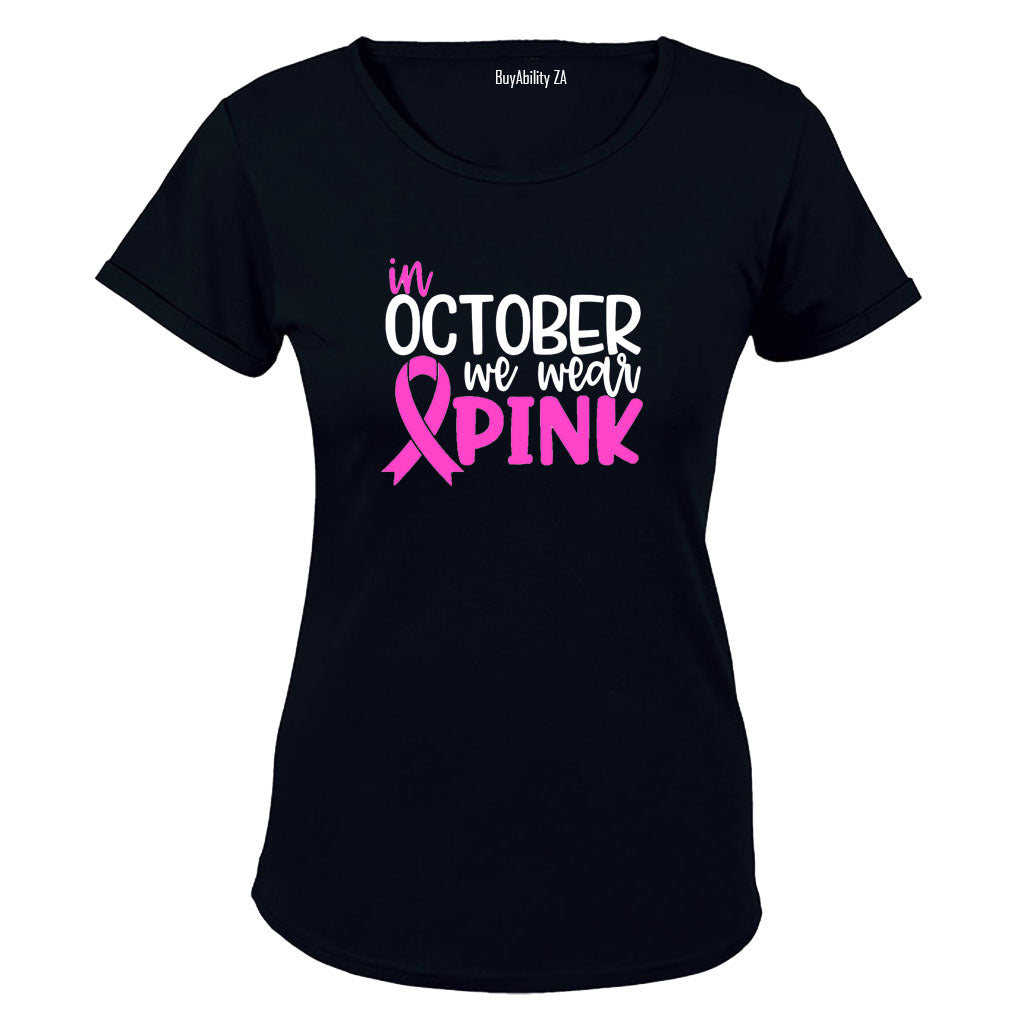 October - We Wear Pink - Ladies - T-Shirt