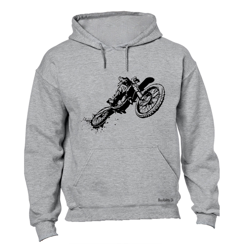 Off Road Biker Sketch - Hoodie