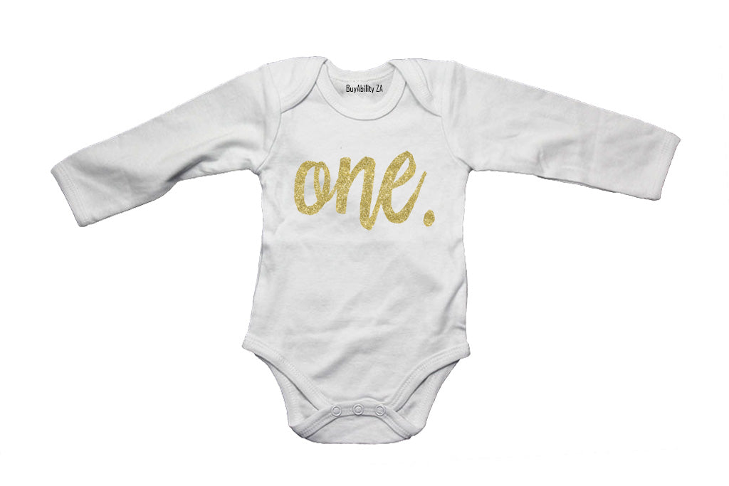 ONE - Glitter Gold - Baby Grow
