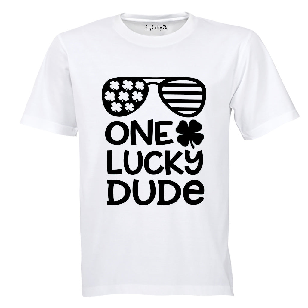 One Lucky Dude - St. Patricks Day - Kids T-Shirt