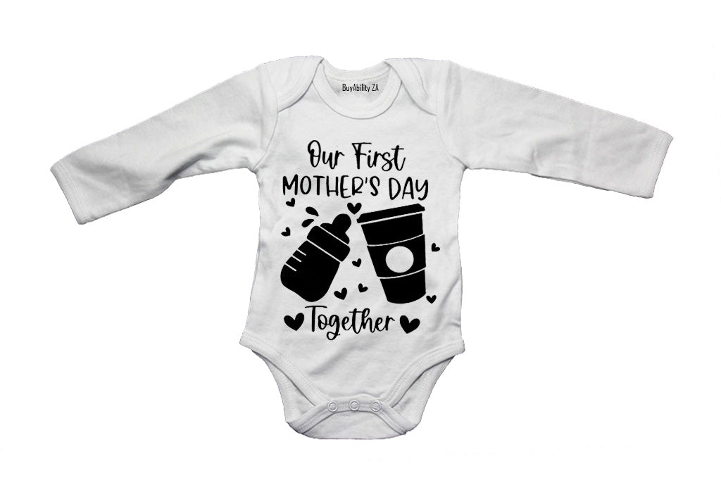 Our First Mother's Day - Coffee & Milk - Baby Grow