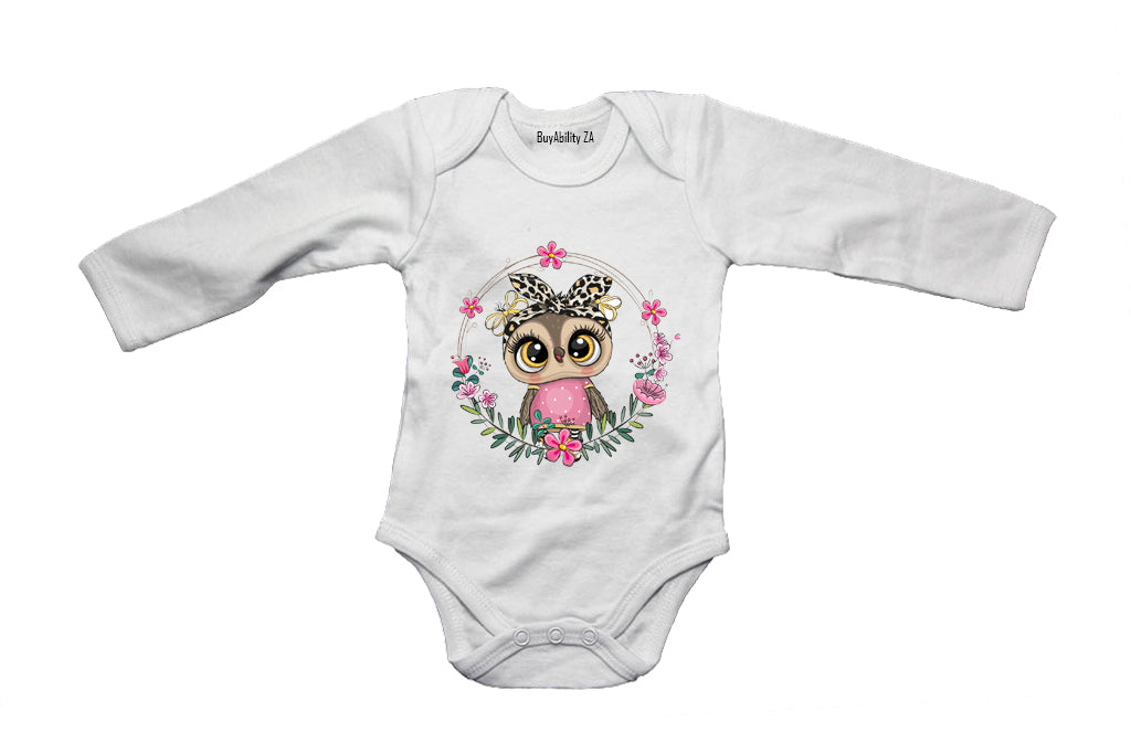 Owl Wreath - Baby Grow