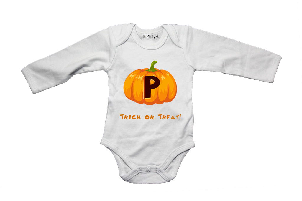 P - Halloween Pumpkin - Baby Grow
