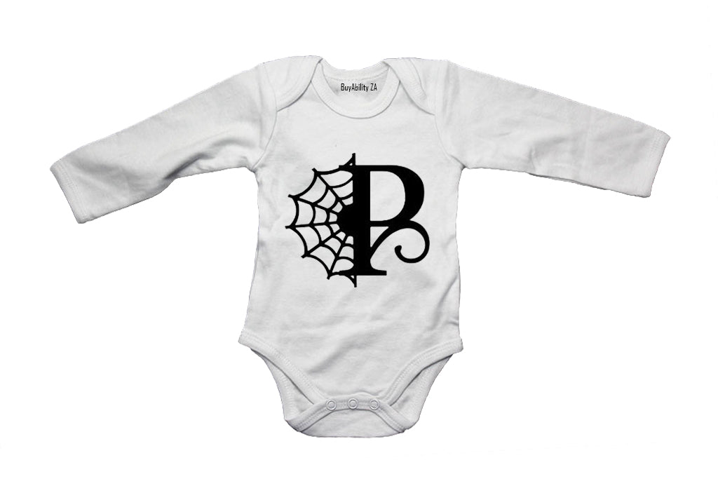 P - Halloween Spiderweb - Baby Grow