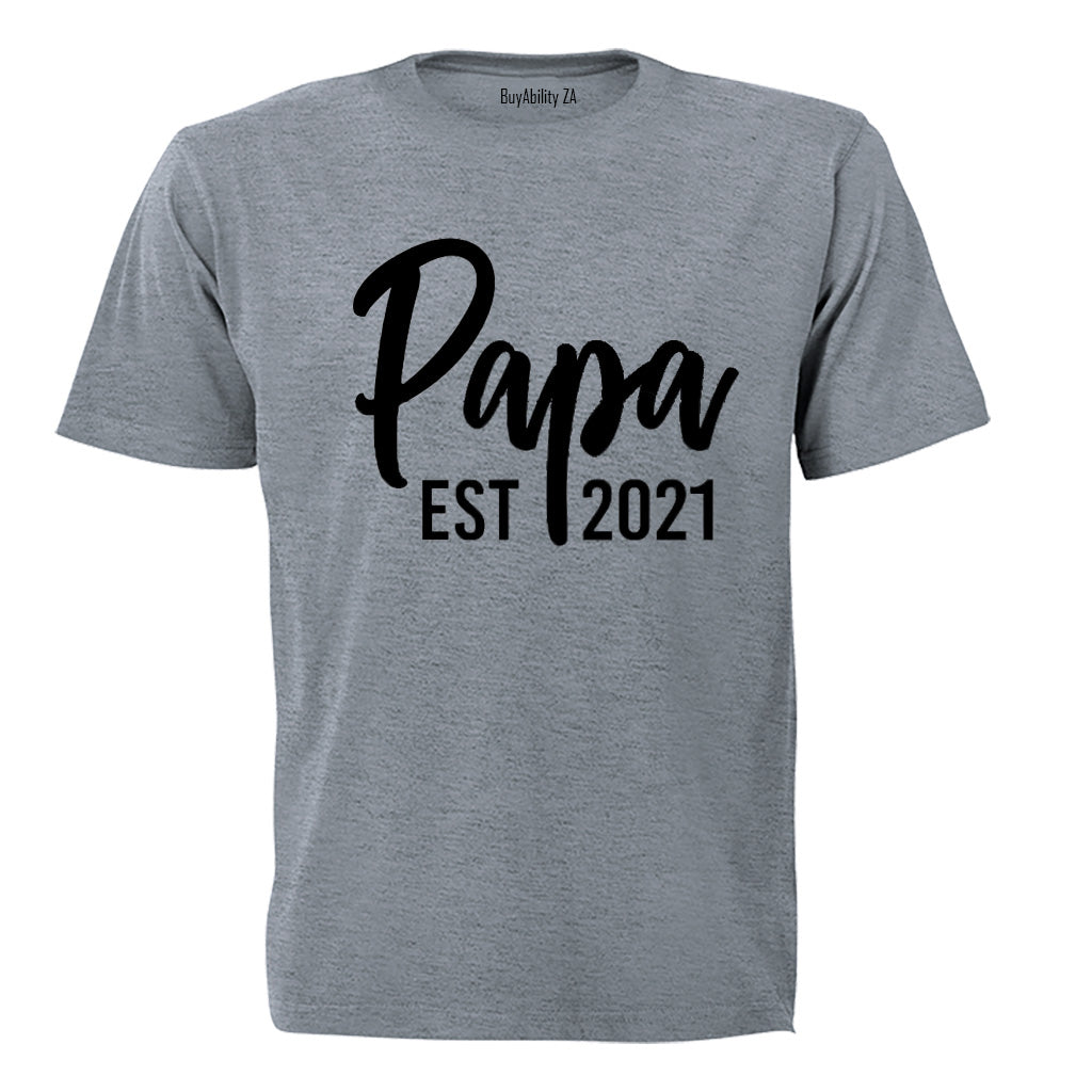 Papa EST 2021 - Adults - T-Shirt