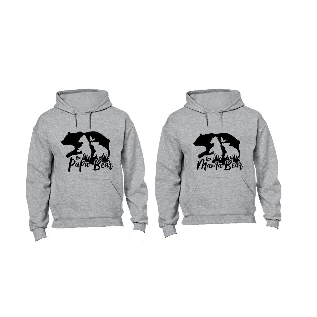 Papa & Mama Bear - Couples Hoodies (1 Set)