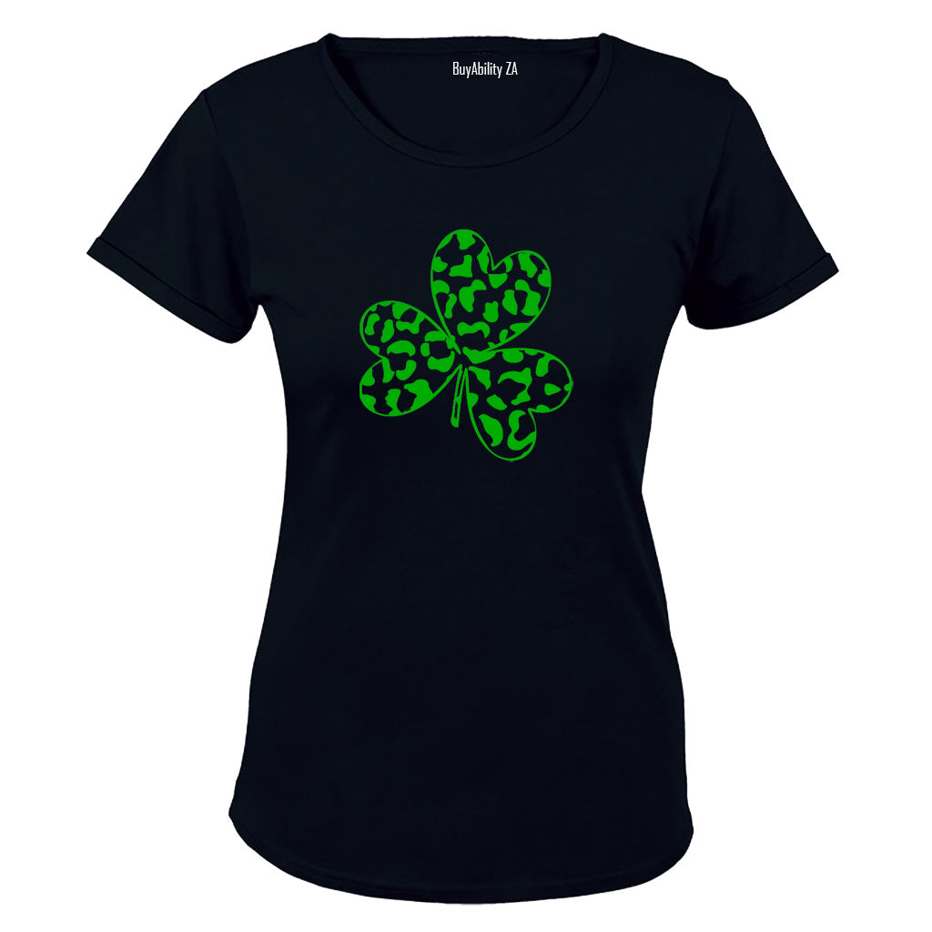 Patterned Shamrock - St. Patricks Day - Ladies - T-Shirt