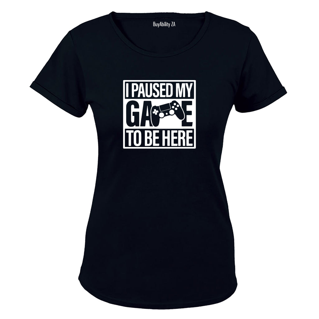 Paused my Game - Square - Ladies - T-Shirt