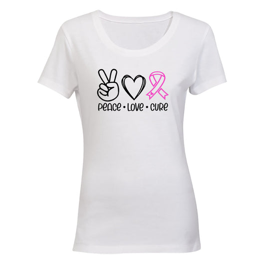 Peace. Love. Cancer Cure - Ladies - T-Shirt - BuyAbility South Africa