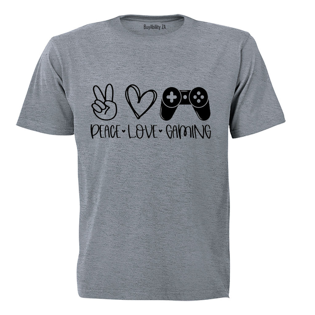 Peace. Love. Gaming - Kids T-Shirt
