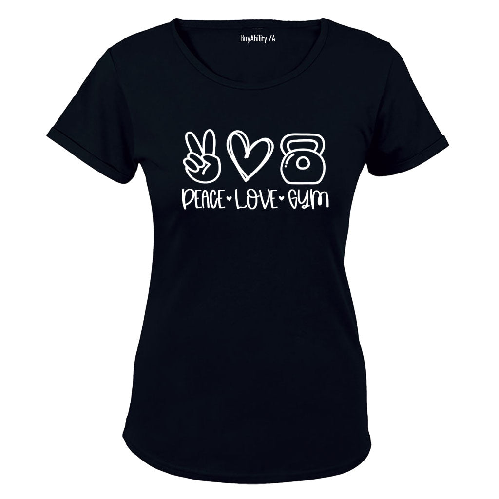 Peace. Love. Gym - Ladies - T-Shirt