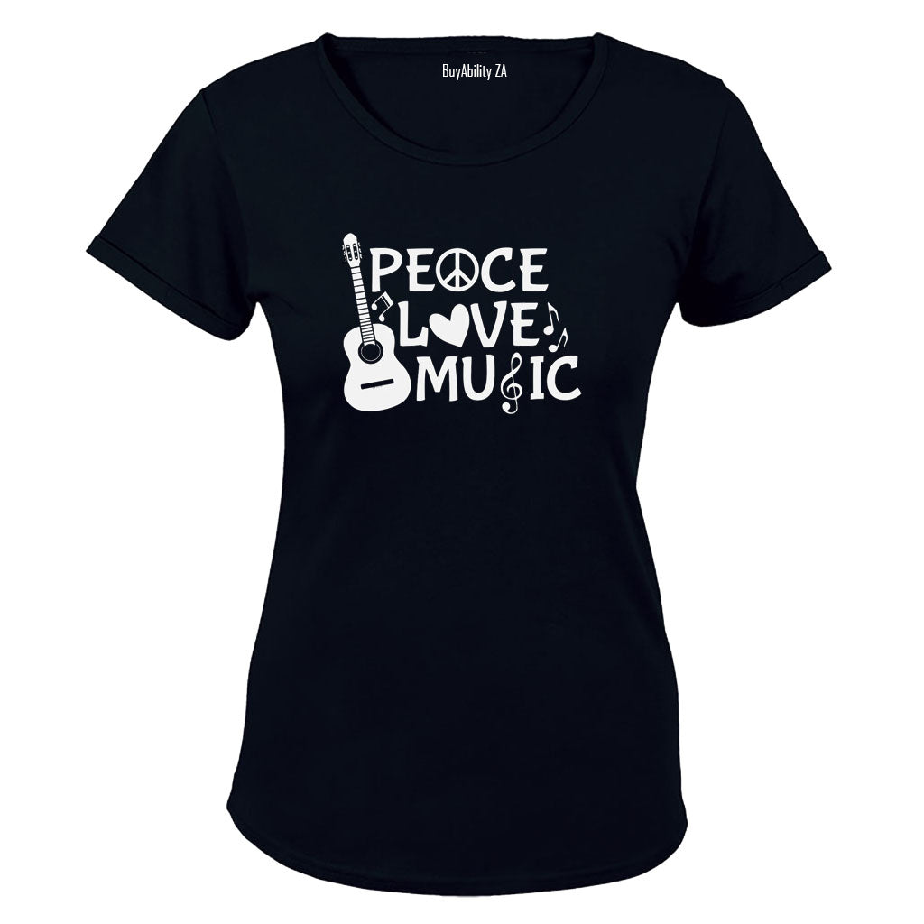 Peace. Love. Music - Ladies - T-Shirt