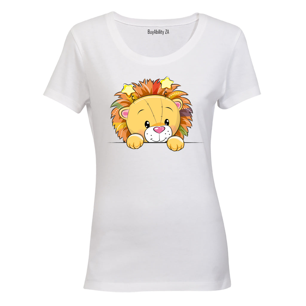 Peeking Lion - Ladies - T-Shirt