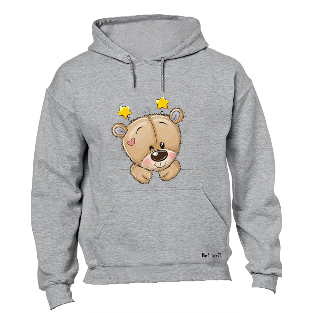 Peeking Teddy - Stars - Hoodie