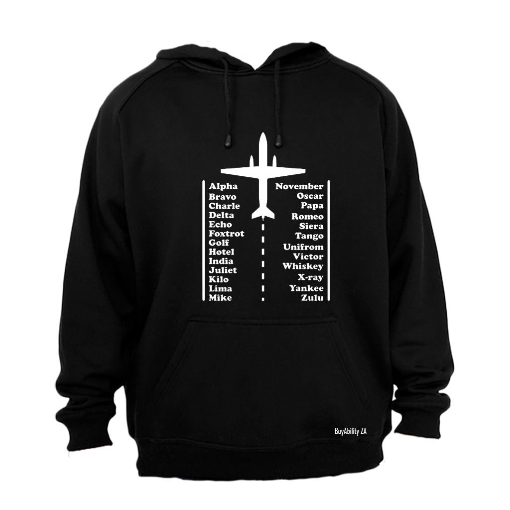 Pilot Alphabet Code - Hoodie