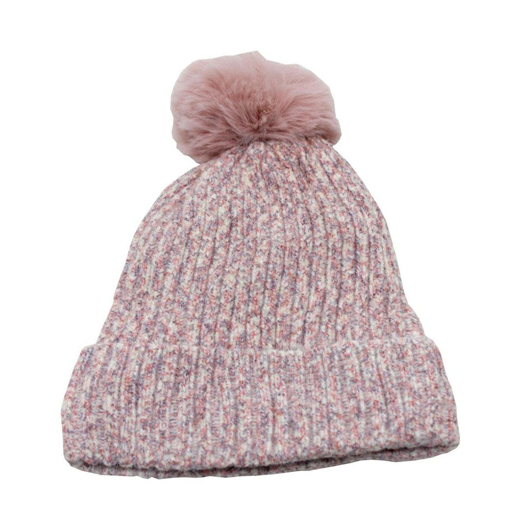 Pink Pompom Beanie
