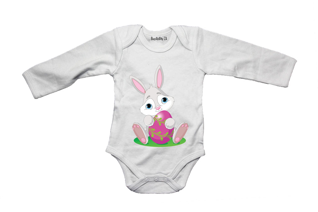 Pink Egg - Easter Bunny - Baby Grow