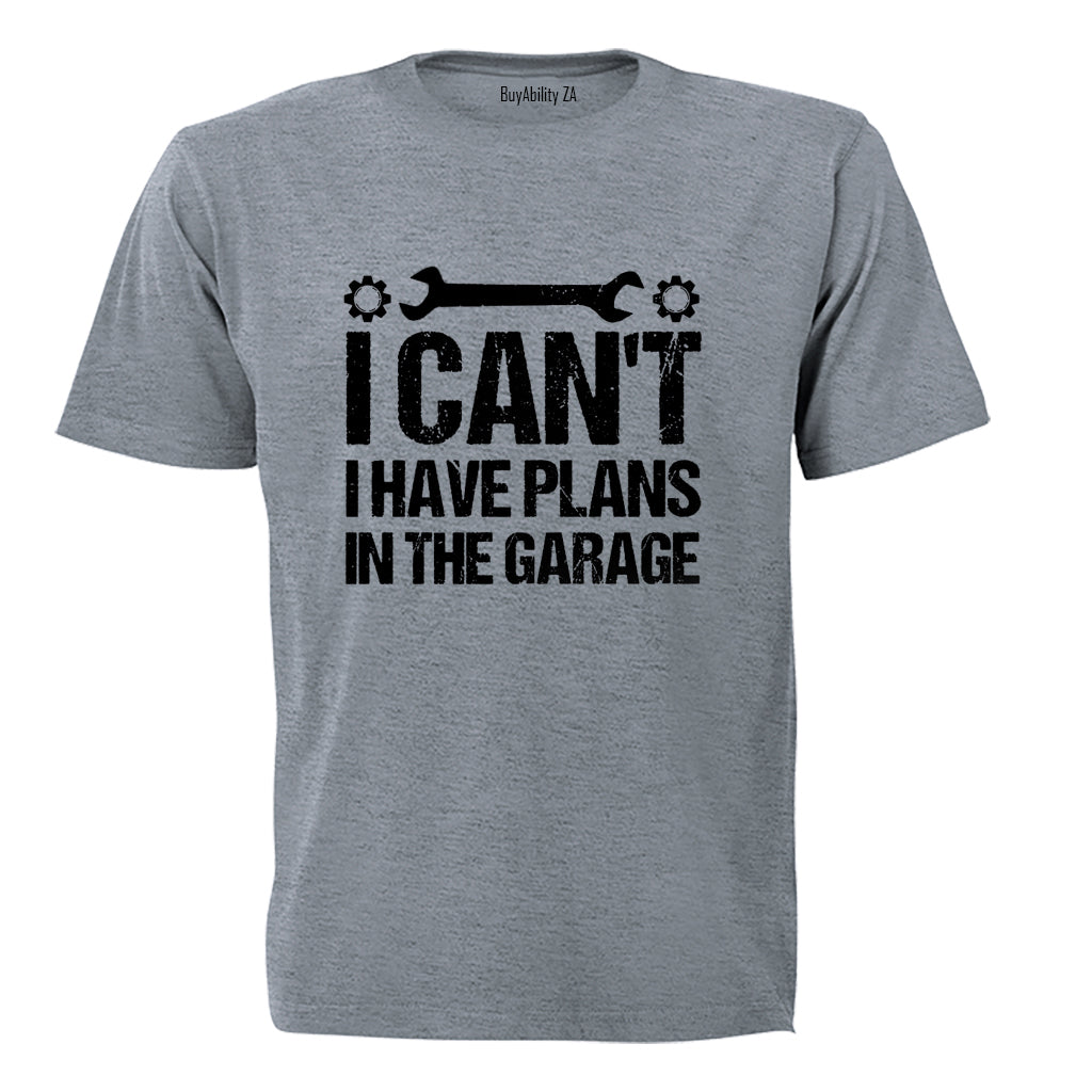 Plans In The Garage - Adults - T-Shirt