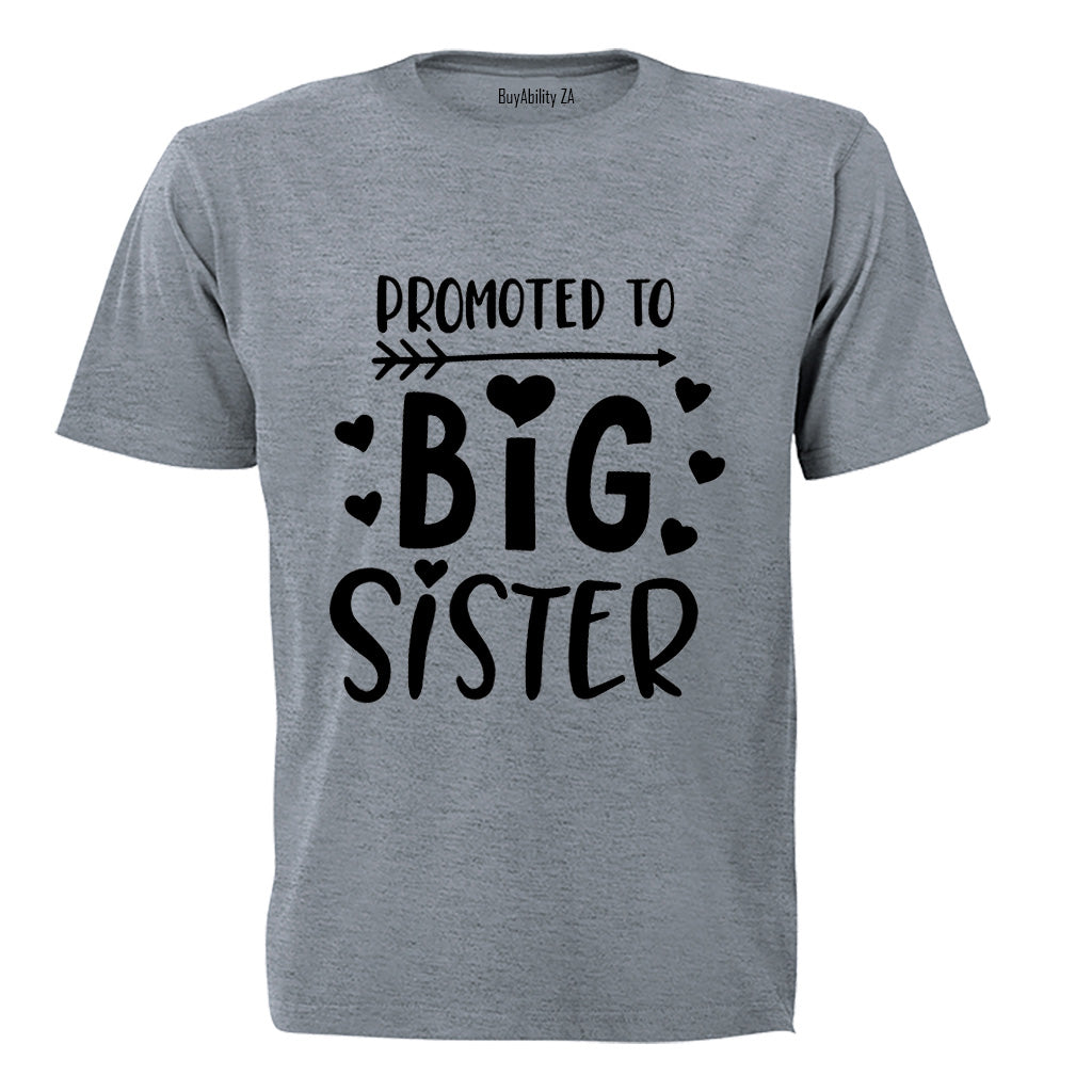 Promoted to Big Sister - Hearts - Kids T-Shirt