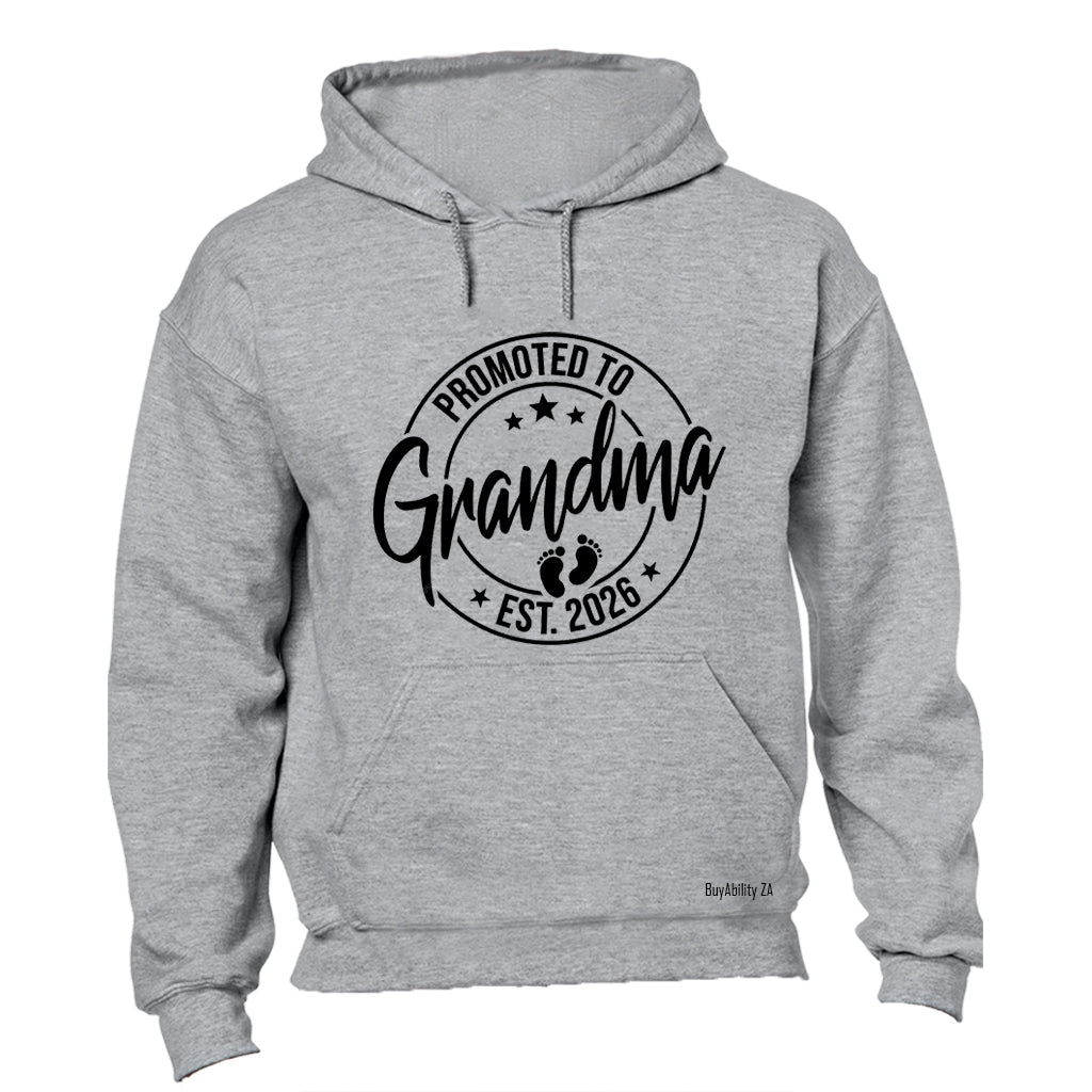 Promoted to Grandma 2026 - Hoodie - BuyAbility South Africa