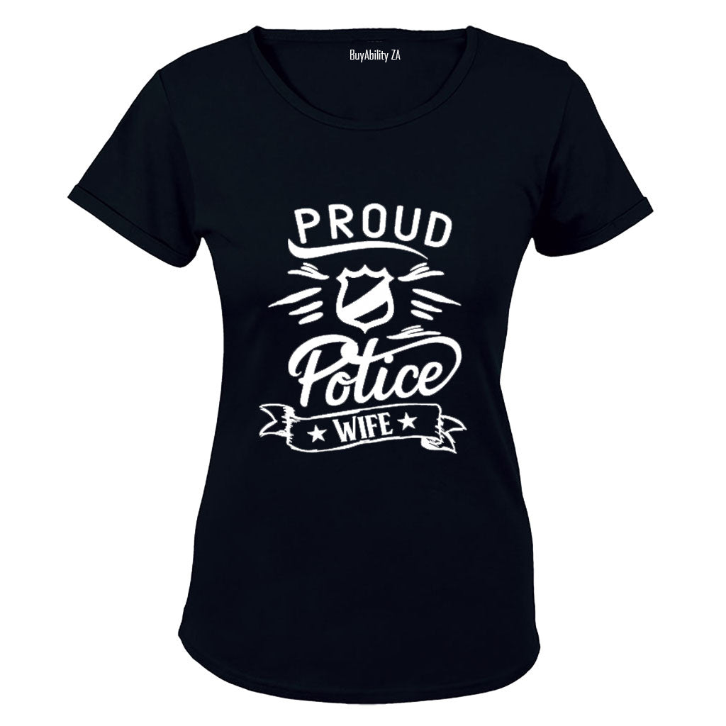 Proud Police Wife - Ladies - T-Shirt - BuyAbility